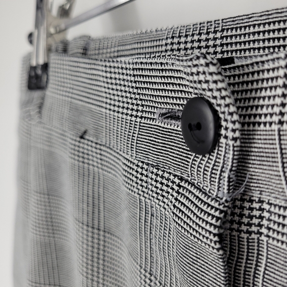 Lana Lee Womens Black and White Herringbone High Waist Buissness Pants Size 16 - Picture 5 of 13
